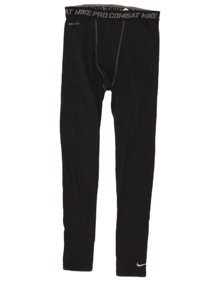Мужские леггинсы с рисунком Nike Dri Fit, большие черные