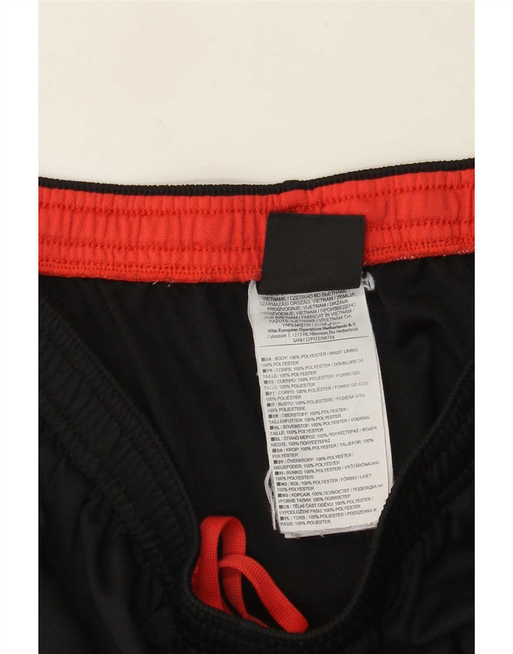 Мужские спортивные брюки Nike Dri Fit, большие черные полиэстер с цветными блоками