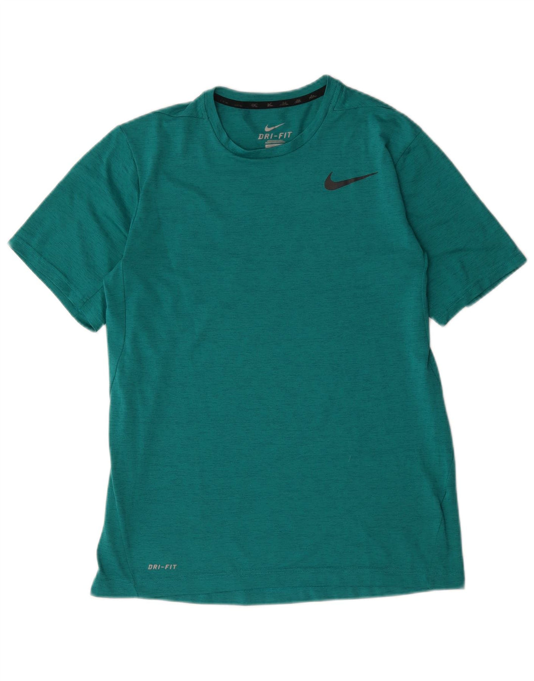 Мужская футболка Nike Dri Fit из полиэстера среднего размера бирюзового цвета с крапинками