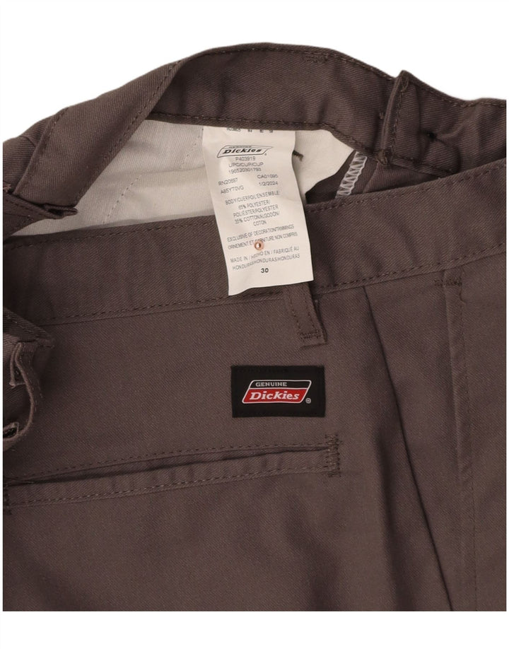 DICKIES Mens Cargo Shorts W30 Medium Grey Polyester