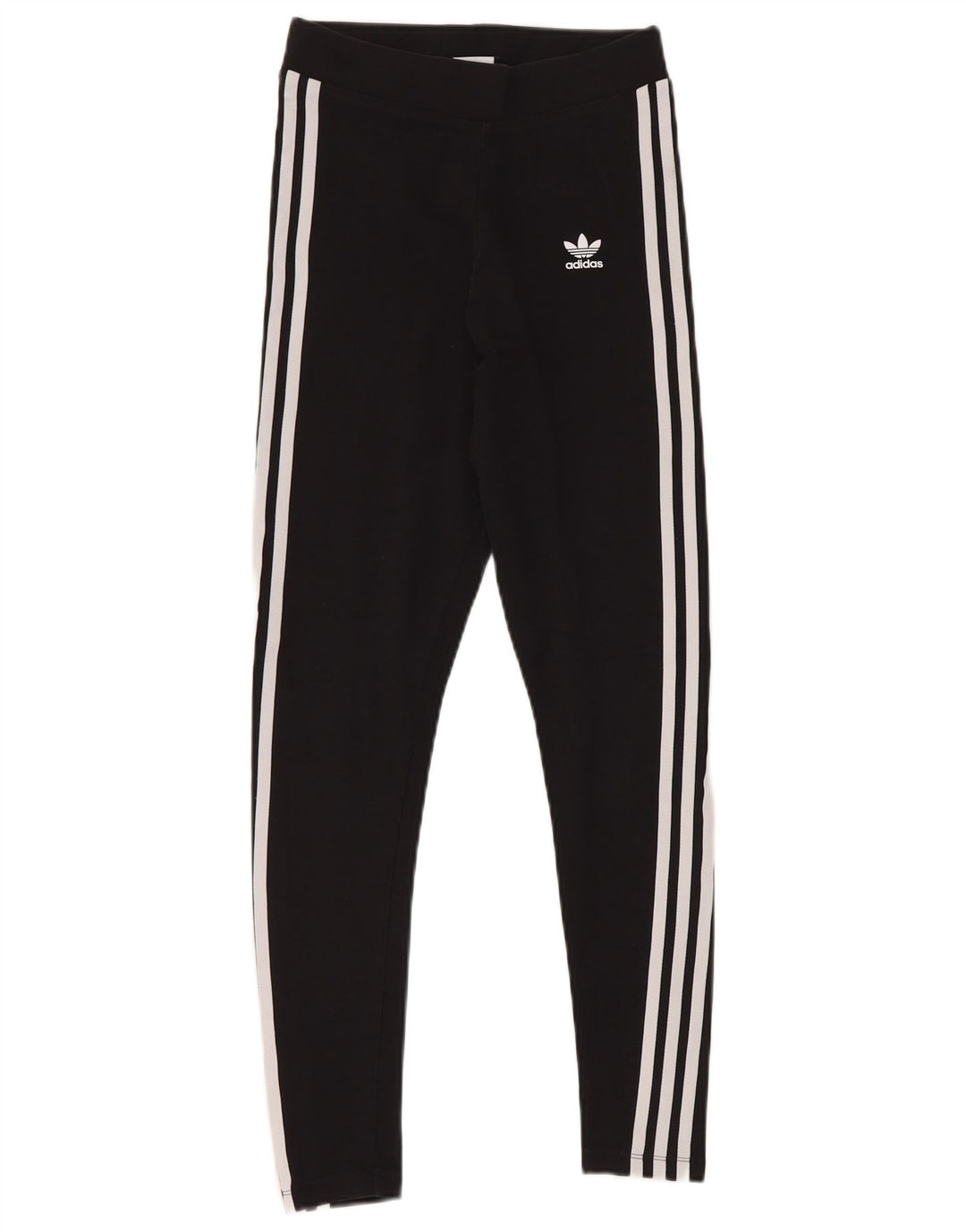 Женские леггинсы ADIDAS UK 8, маленькие, черные, хлопковые