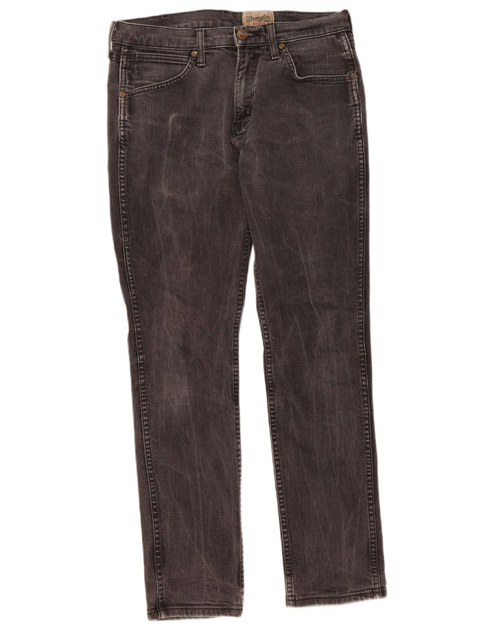 WRANGLER Mens Bostin Slim Jeans W31 L30 Grey Cotton