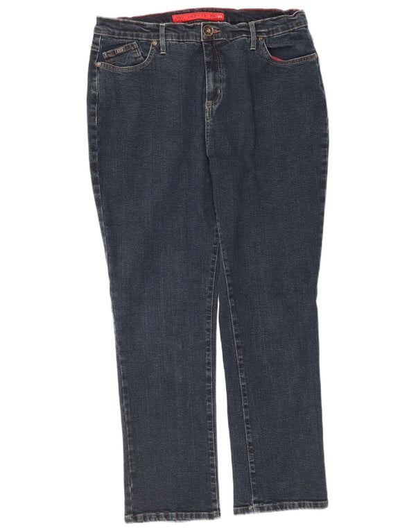 Женские прямые джинсы Per Una Roma UK 18 XL W36 L28 Темно-синий хлопок