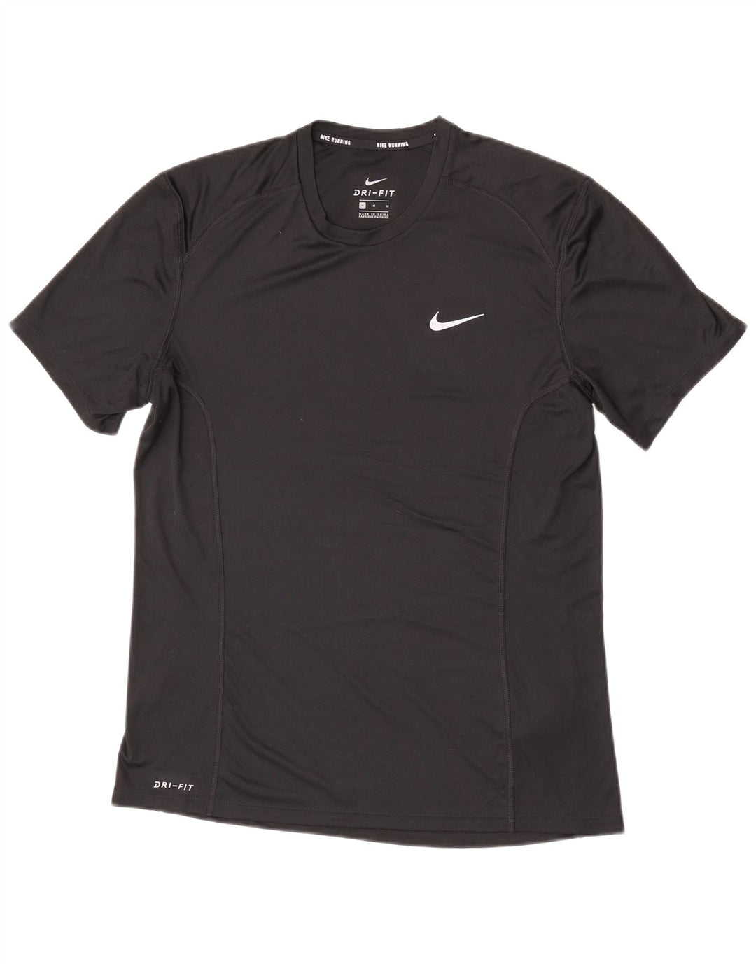 Мужская футболка NIKE Dri Fit, средний черный полиэстер