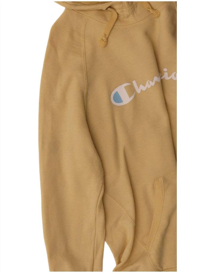 Мужской джемпер с капюшоном Champion, большой желтый полиэстер