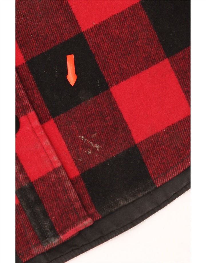 Мужская фланелевая рубашка Nike Lumberjack XL из шерсти красного цвета в мелкую клетку
