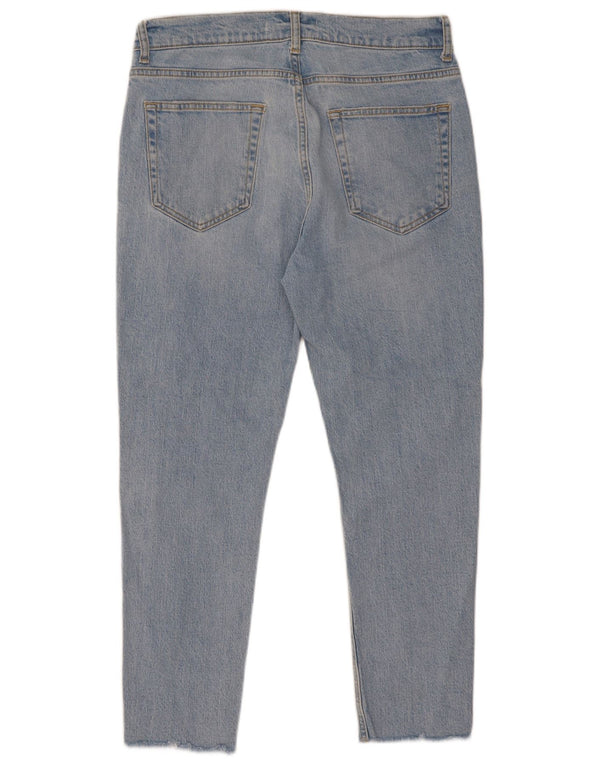 Мужские укороченные джинсы скинни Zara EU 42, большие W32 L25, синие, хлопок