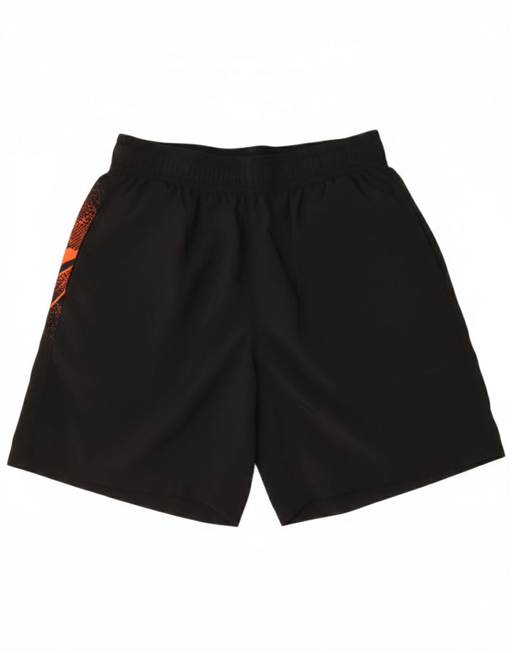 UNDER ARMOUR Mens Graphic Sport Shorts Small  Black Polyester