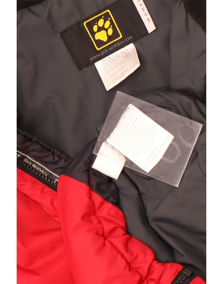 Женская ветровка Jack Wolfskin UK 14/16, большая красная с цветными блоками