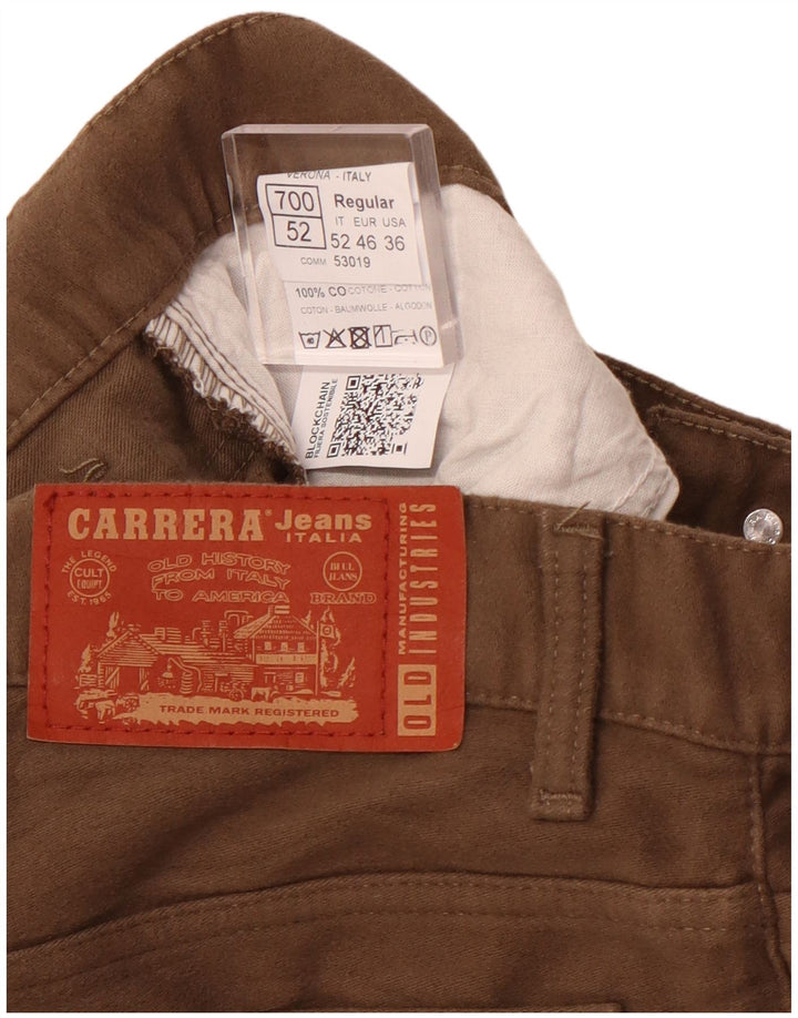 CARRERA Женские повседневные брюки стандартного размера W36 L32 Коричневые хлопковые