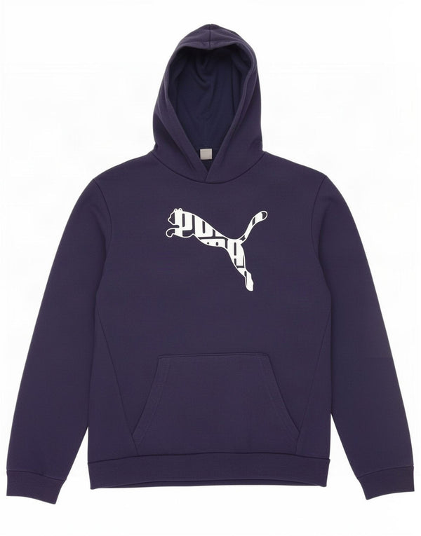 Джемпер с капюшоном Puma для мальчиков 15–16 лет, темно-синий, хлопок