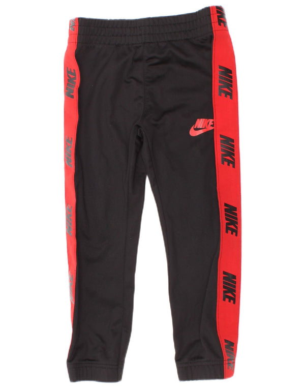 Спортивные брюки с графическим рисунком для мальчиков Nike, джоггеры, 4–5 лет, черные с цветными блоками