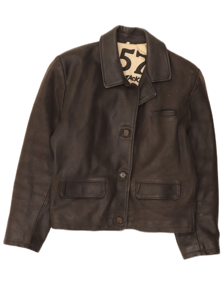 Legendary Jacket 1957 Женская кожаная куртка UK 16, большая коричневая