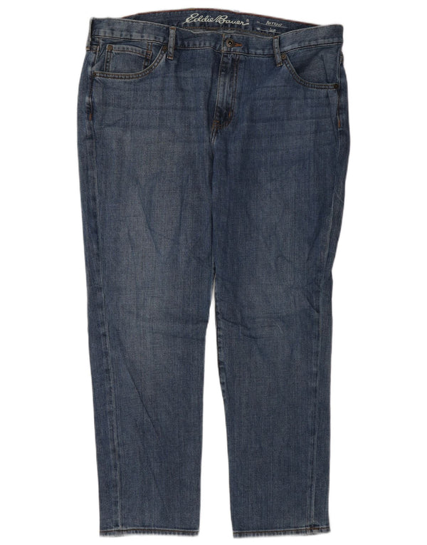 Женские узкие джинсы-бойфренды Eddie Bauer, США 14, XL, W36, L28, синие, хлопок