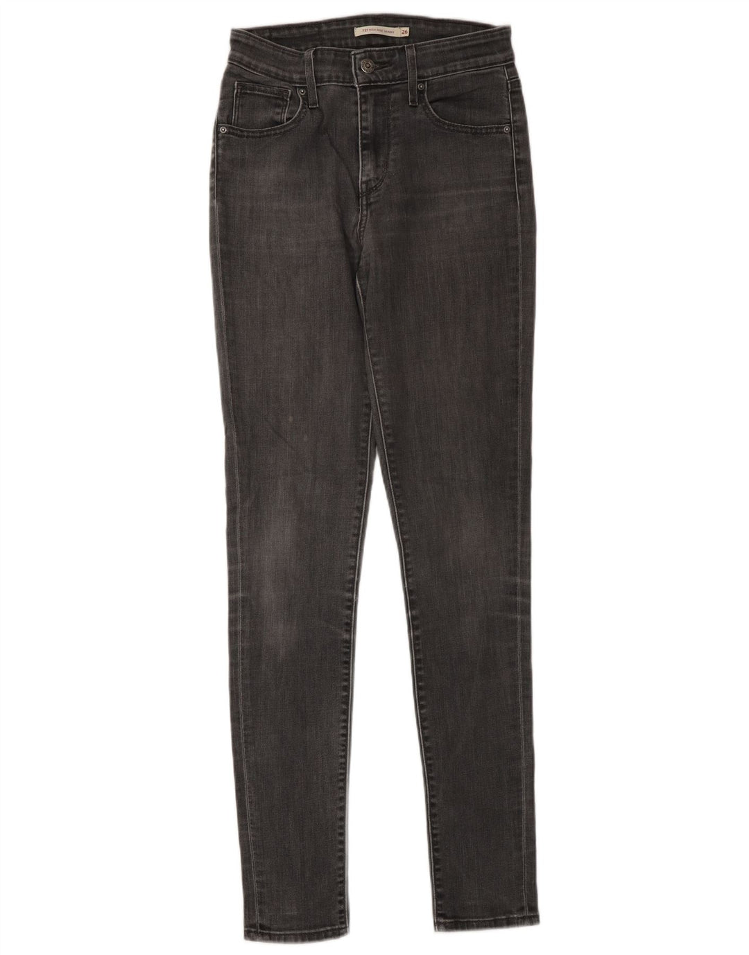 Женские джинсы скинни Levi's W26 L34 Серый хлопок