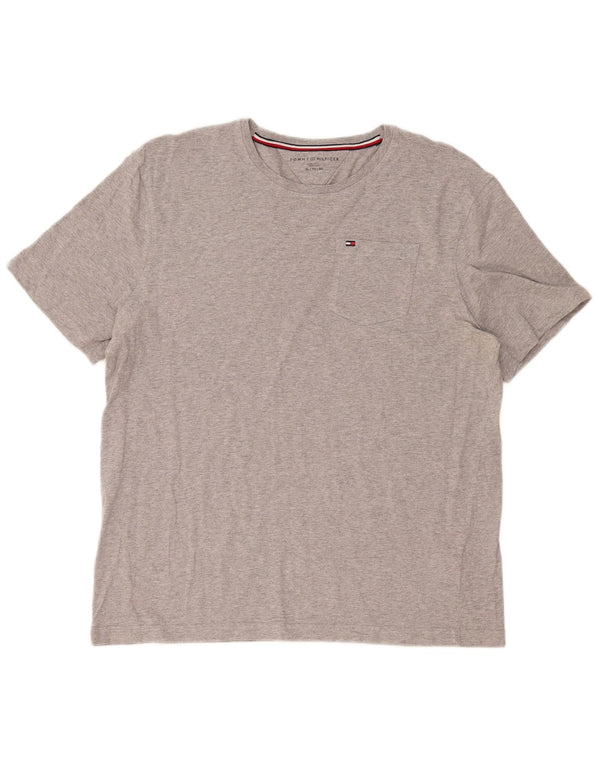 Tommy Hilfiger Мужская футболка Top XL Серый хлопок