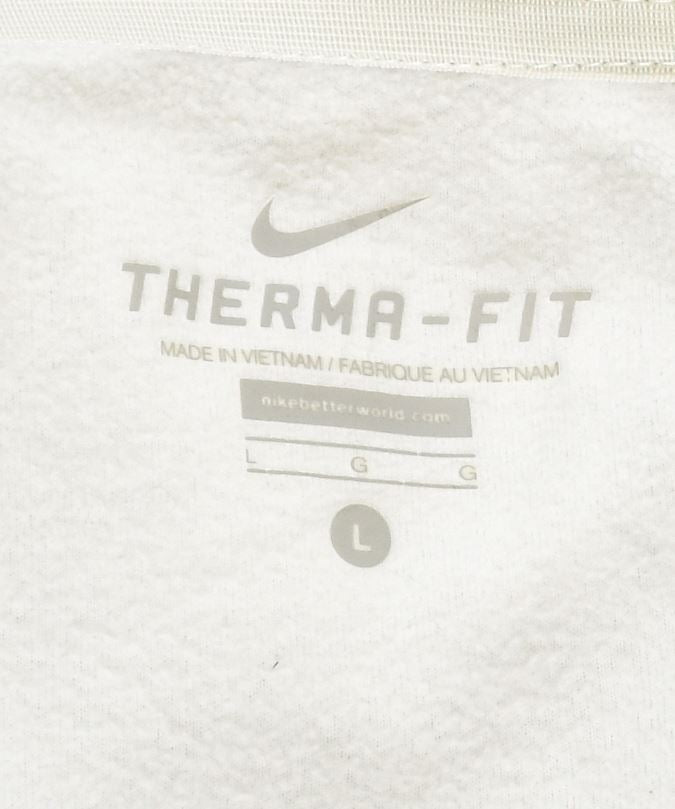 Женская флисовая куртка NIKE Therma Fit UK 14, большой размер, серый полиэстер