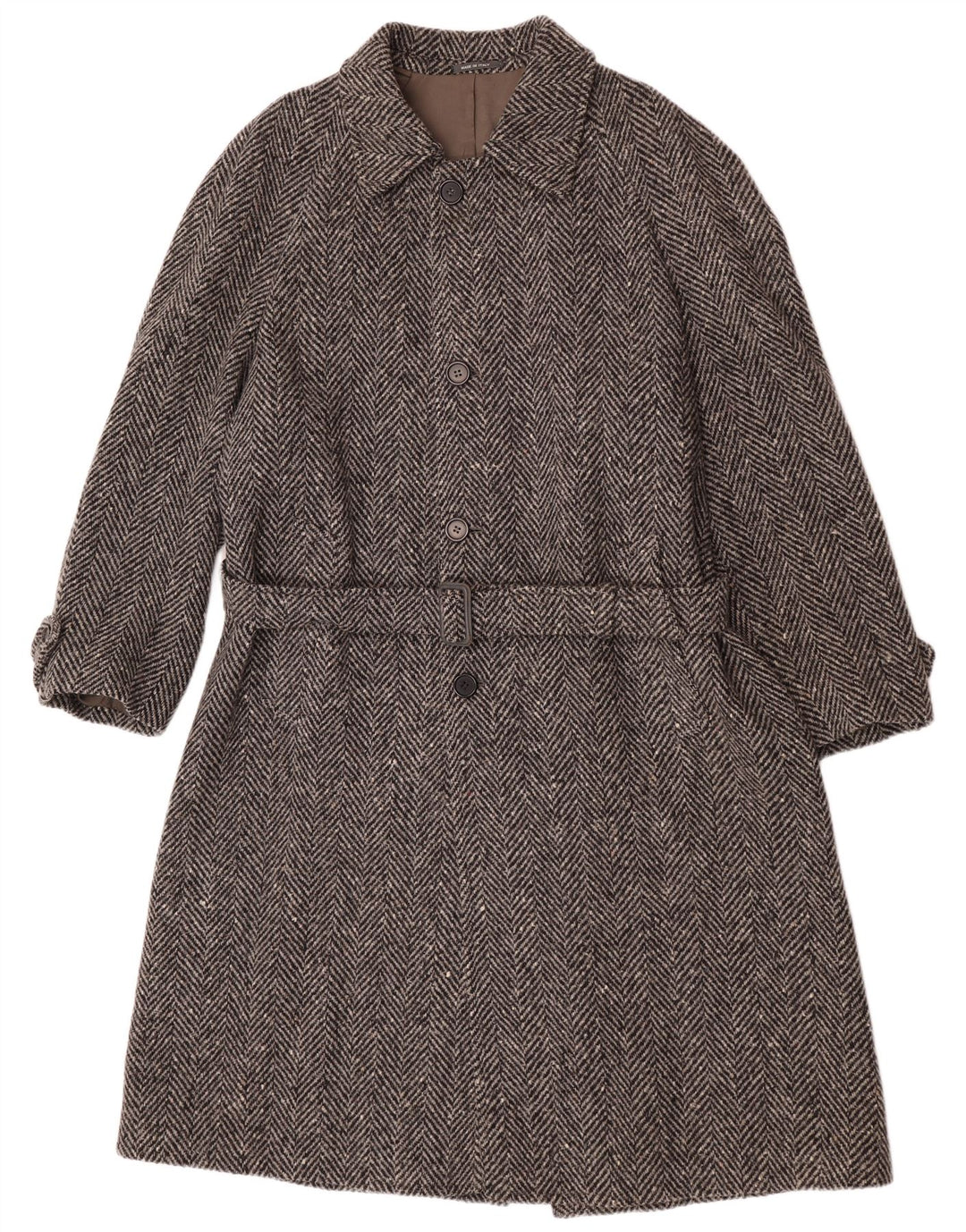 Мужское пальто Lebole IT 48 Medium Grey Herringbone Wool