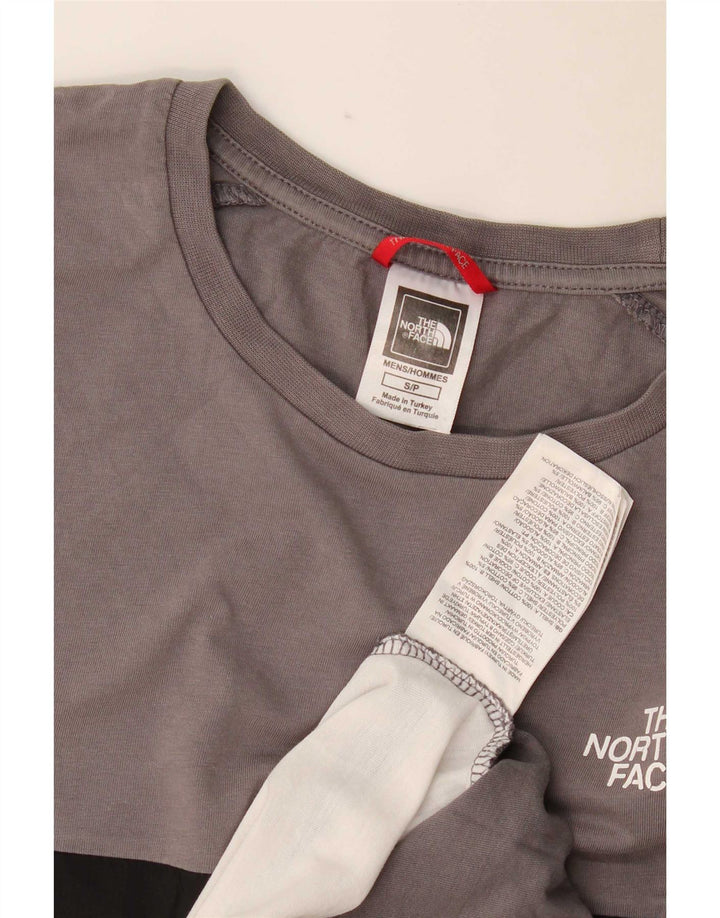 Мужская футболка с графическим рисунком The North Face, маленький серый цветной блок