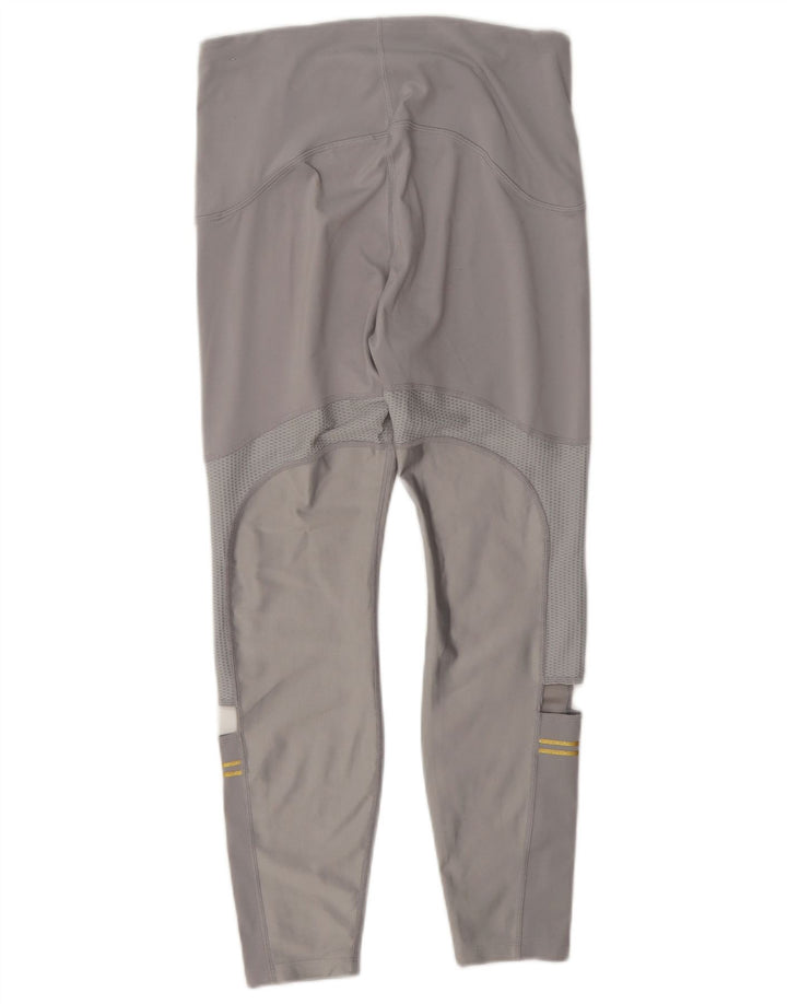 Женские леггинсы Nike Dri Fit UK 12, средний серый полиэстер