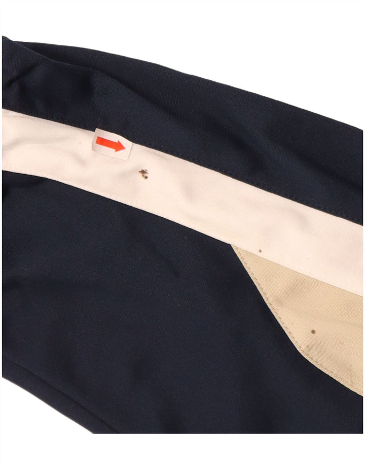 Мужской спортивный костюм REEBOK, верхняя куртка, средний темно-синий, полиэстер с цветными блоками