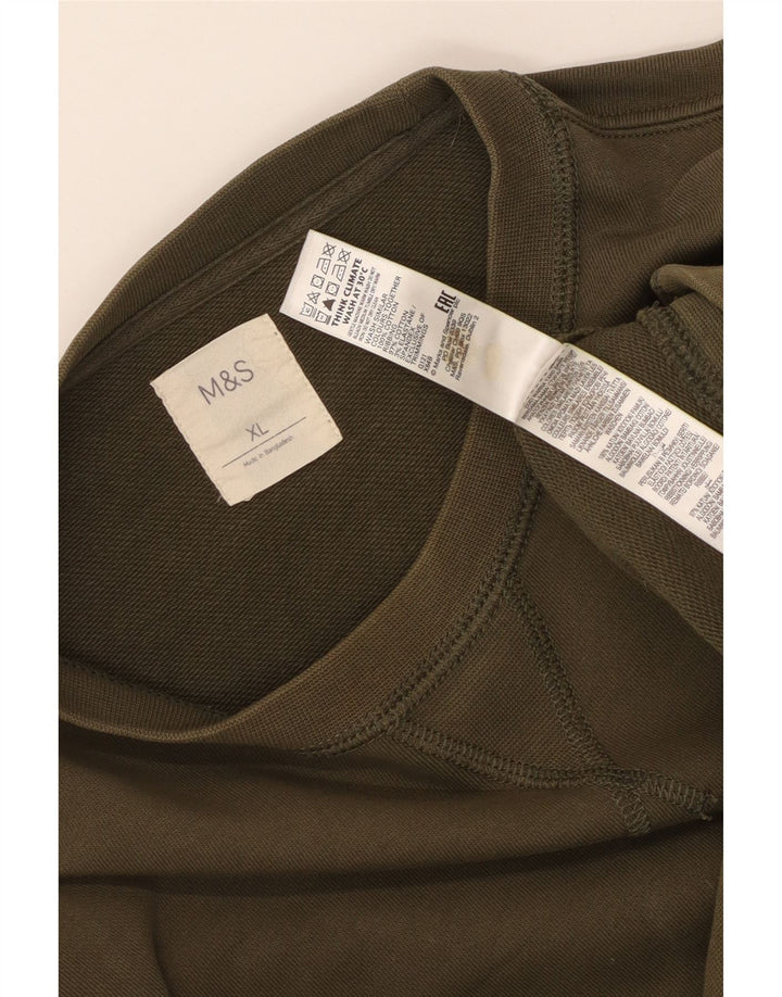 Мужской свитшот MARKS & SPENCER, джемпер XL, хлопок цвета хаки
