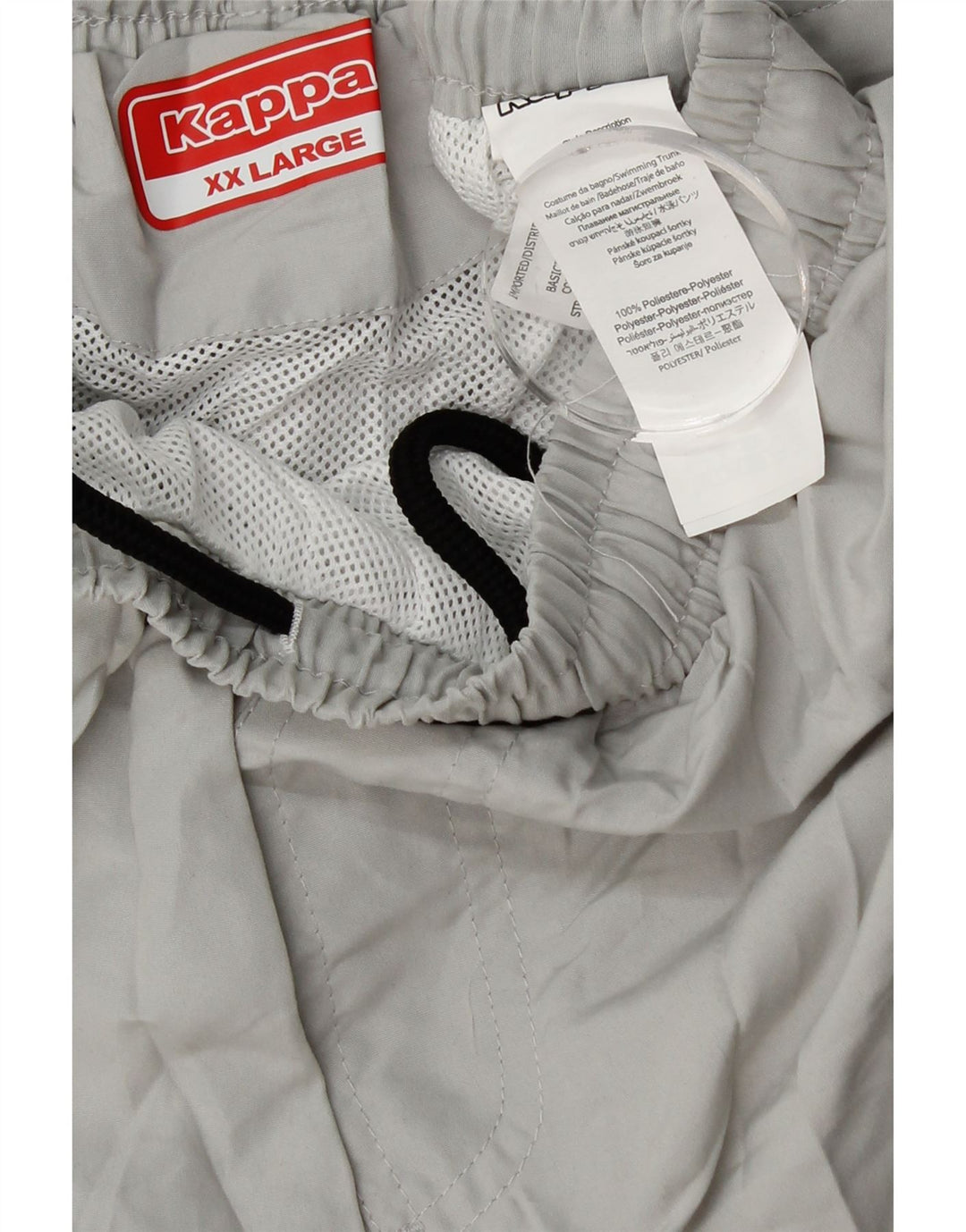 KAPPA Мужские спортивные шорты 2XL Серый Полиэстер