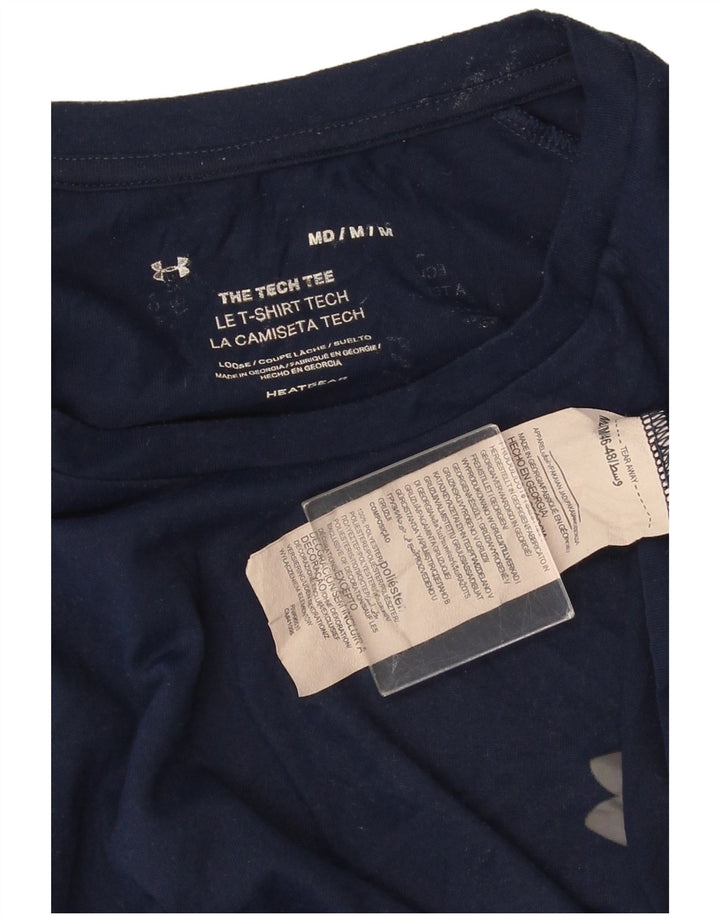 Мужская футболка UNDER ARMOR Верх среднего размера, темно-синий, полиэстер
