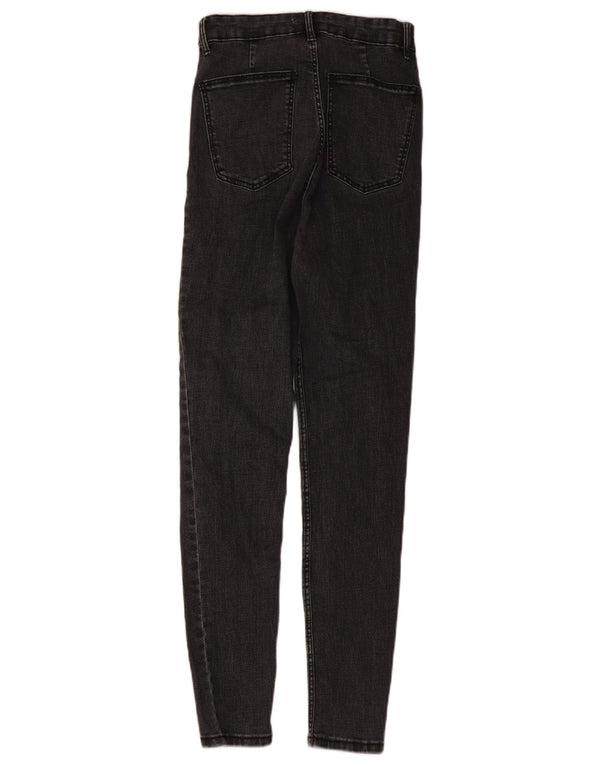 Женские джинсы скинни с высокой талией Zara EU 36 XS W26 L28 Серые