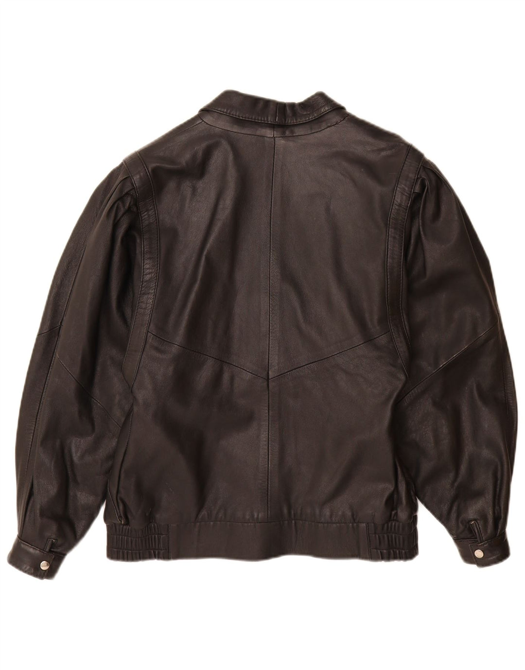 Винтажная женская кожаная куртка IT 42 Medium Black