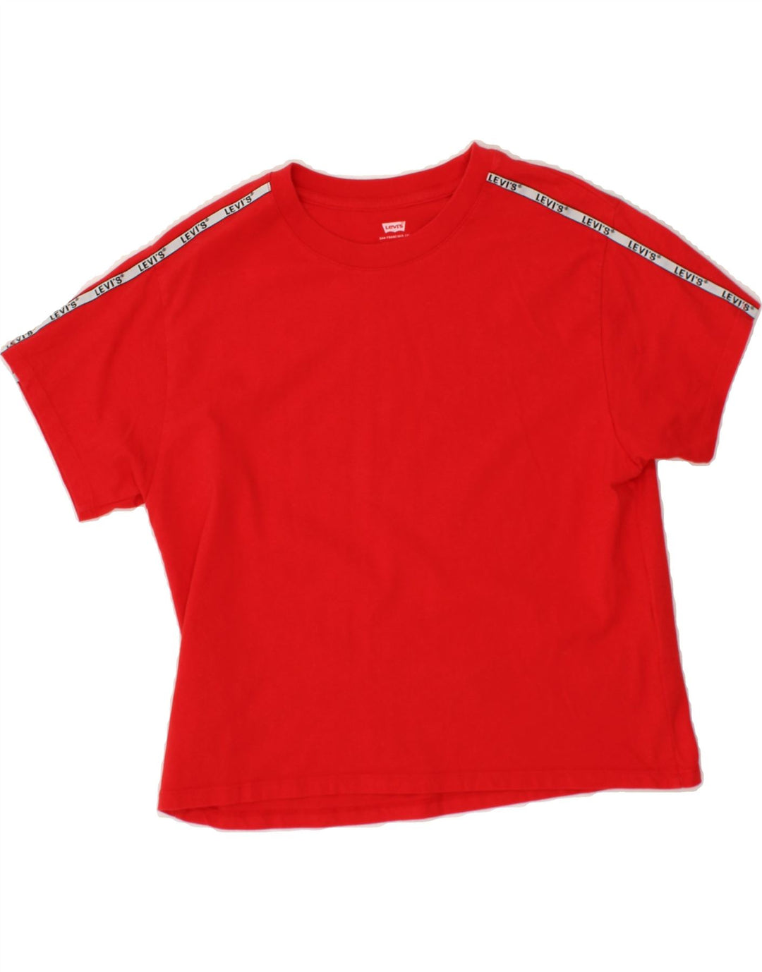 LEVI'S Womens T-Shirt Top UK 10 Small Red Cotton Vintage Levi's and Second-Hand Levi's from Messina Hembry 