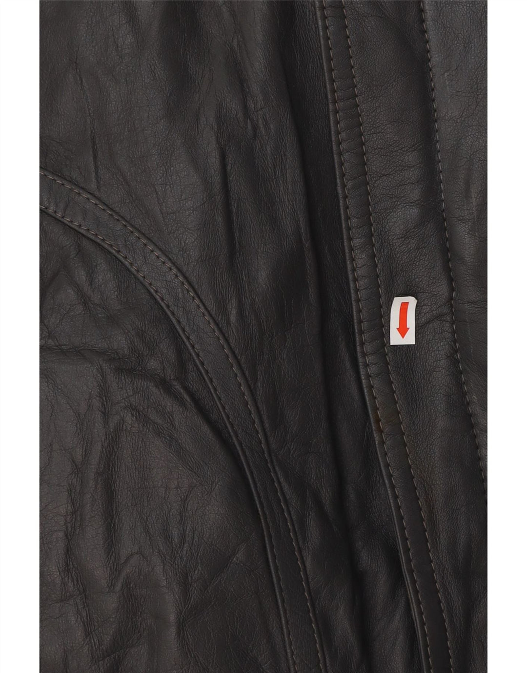 Мужская кожаная куртка VINTAGE UK 40, большая серая кожаная