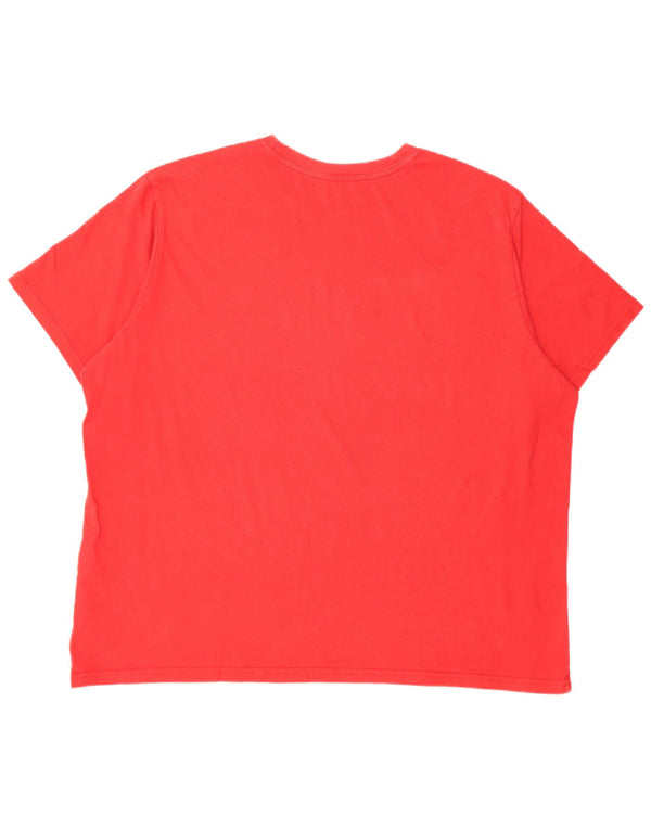 Мужская футболка с рисунком Levi's, 2XL, красный хлопок