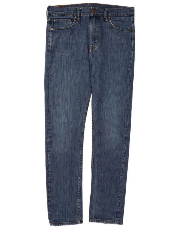 Levi's Mens Slim Jeans W33 L32 Blue Cotton