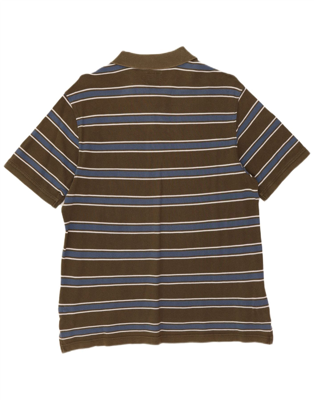 Мужская рубашка-поло свободного покроя CHAMPION, большой размер, цвет хаки, в полоску