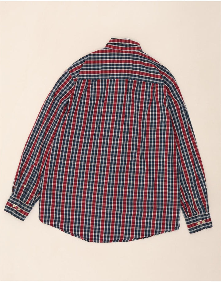 IZOD Mens Shirt Large Red Check Cotton Vintage Izod and Second-Hand Izod from Messina Hembry 