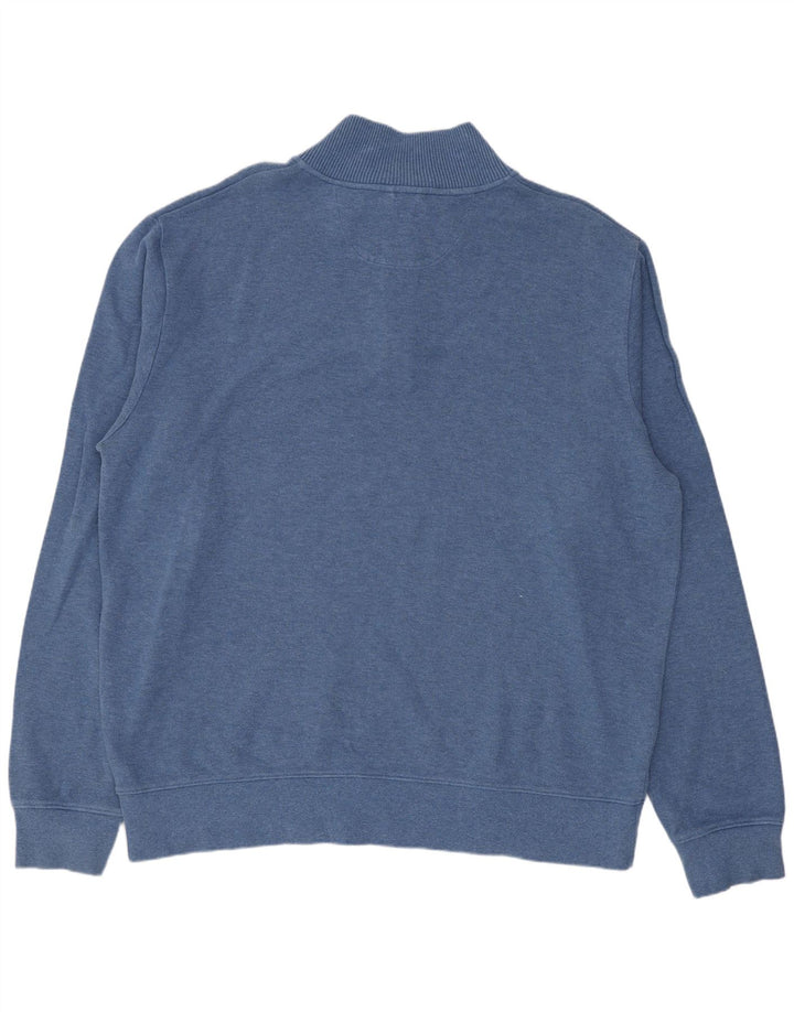 GANT Мужской свитшот с воротником на молнии 3XL Синий Хлопок
