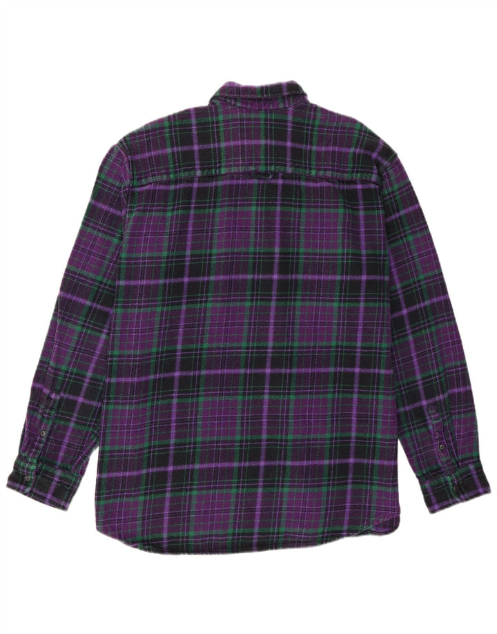 Мужская фланелевая рубашка Pull & Bear XL, фиолетовая клетка, хлопок