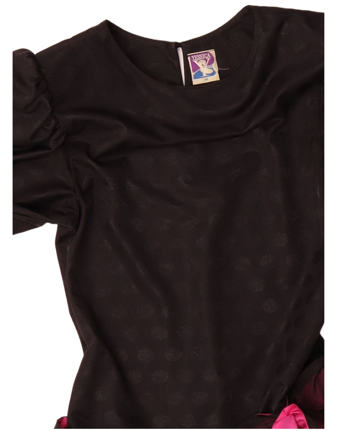 YESSICA Женское многоярусное платье EU 36, маленькое черное, полиэстер с цветными блоками