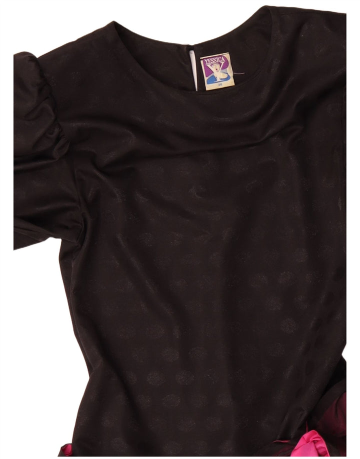 YESSICA Женское многоярусное платье EU 36, маленькое черное, полиэстер с цветными блоками