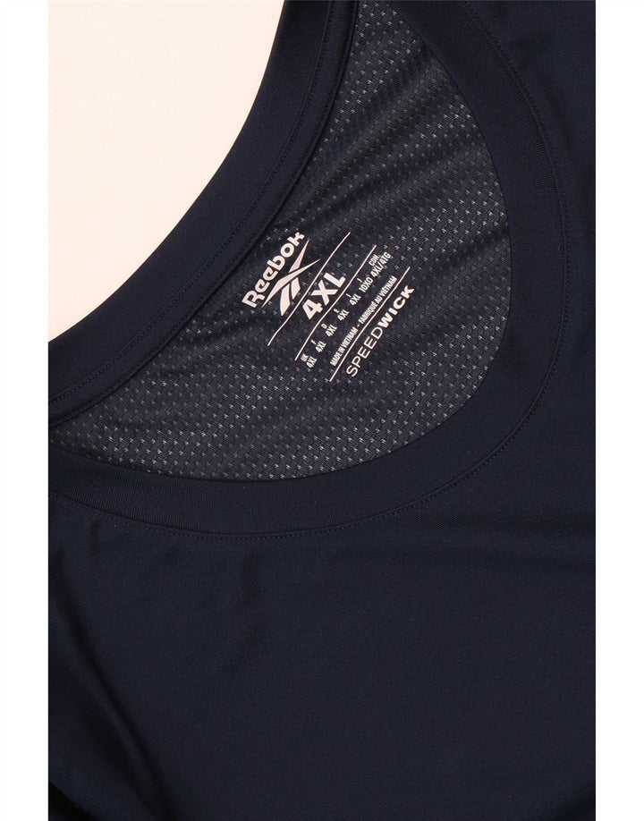 Мужская футболка Reebok Top 4XL Темно-Синяя