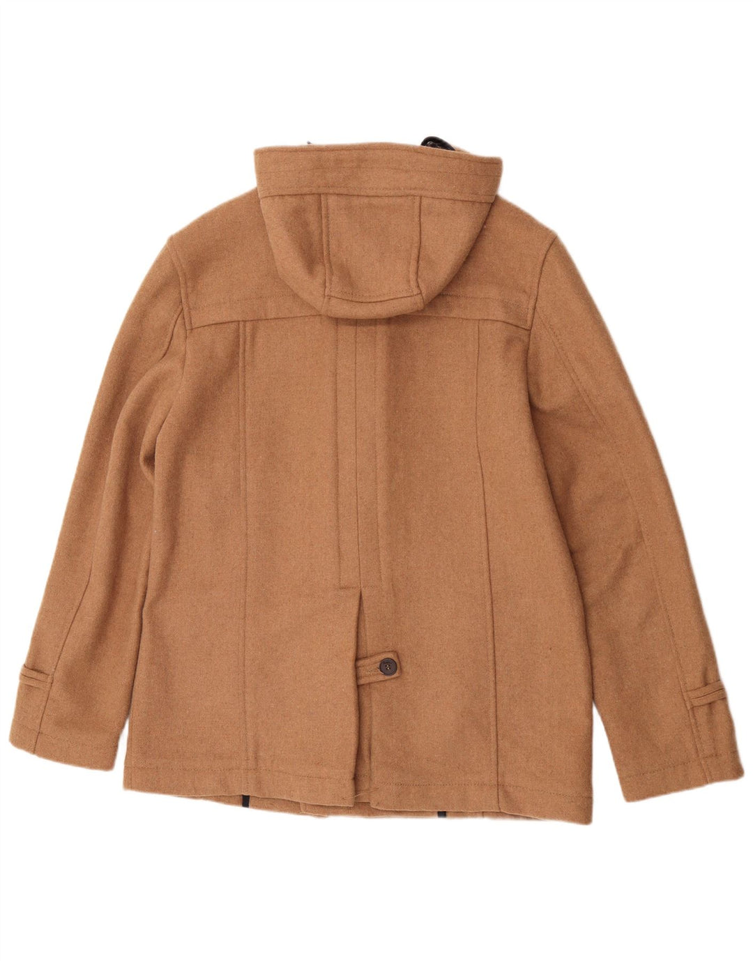Мужской дафлкот Pull & Bear с капюшоном UK 42 XL, бежевый полиэстер
