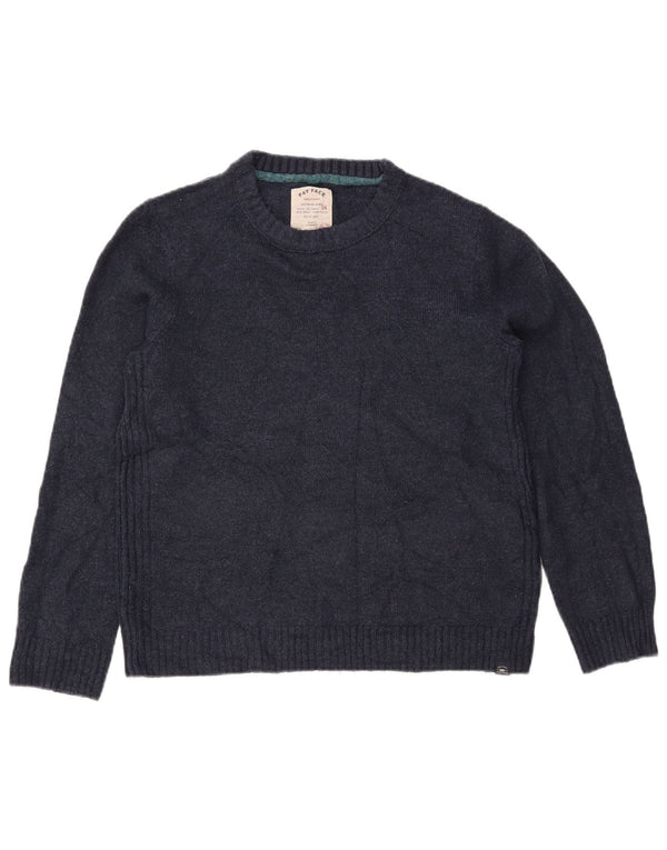 Женский свободный джемпер с круглым вырезом FAT FACE, размер UK 10, маленький, темно-синий