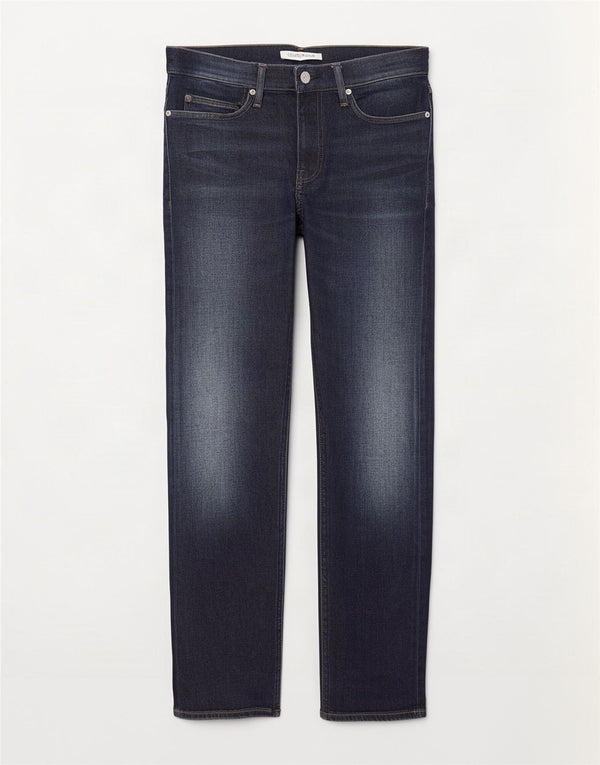 Calvin Klein Mens Straight Jeans W33 L30 Navy Blue Cotton