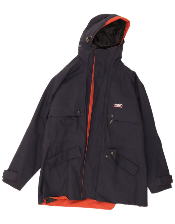 Мужская дождевик Musto Performance с капюшоном UK 38, средний темно-синий, нейлон