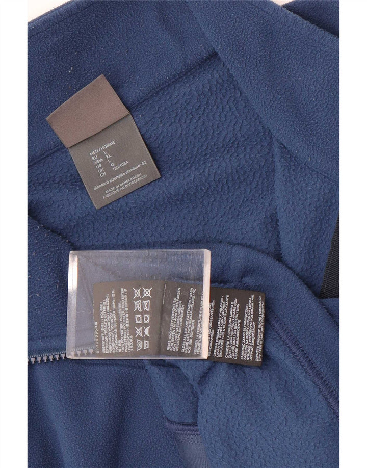 Мужская флисовая куртка Jack Wolfskin UK 42, большой синий полиэстер