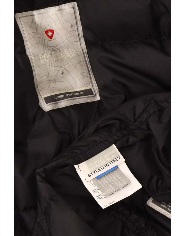 Женское стеганое пальто с открыткой, Великобритания, 18 XL, черный полиэстер, зимнее