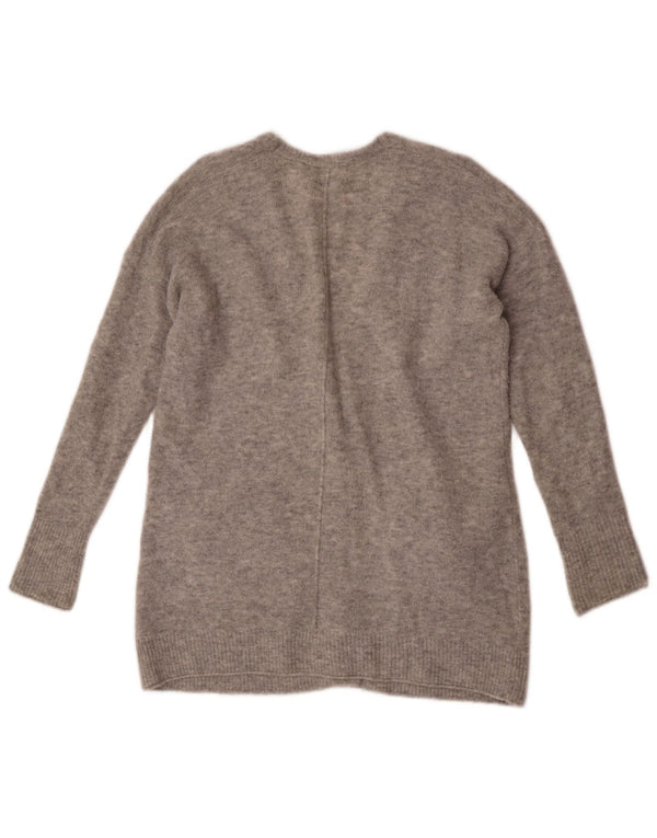 White Stuff Womens Cardigan Sweater UK 8 Small Grey Flecked Acrylic