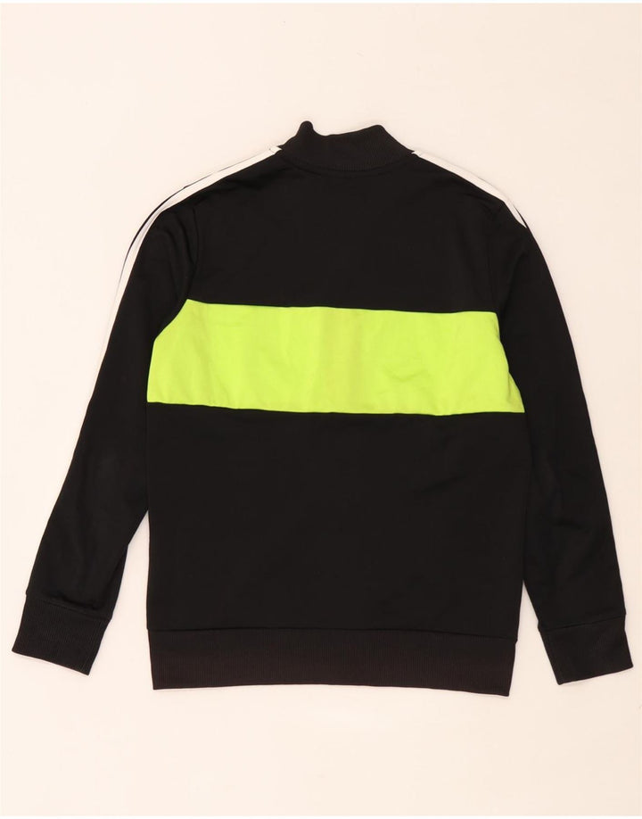 Спортивный костюм Adidas для мальчиков, верхняя куртка 12–13 лет, черный полиэстер с цветными блоками
