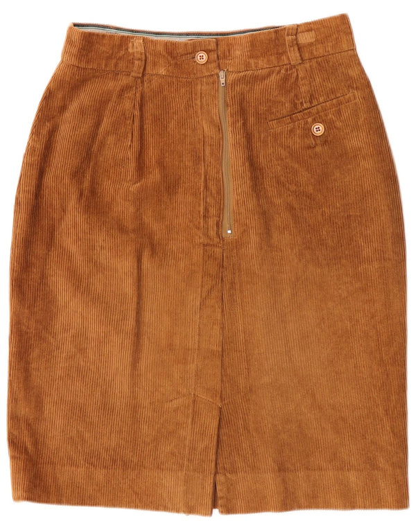 Женская вельветовая юбка Weekend Max Mara UK 12, средний W28, коричневый хлопок